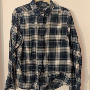 Pendleton Blue and Green Plaid Button Down Shirt